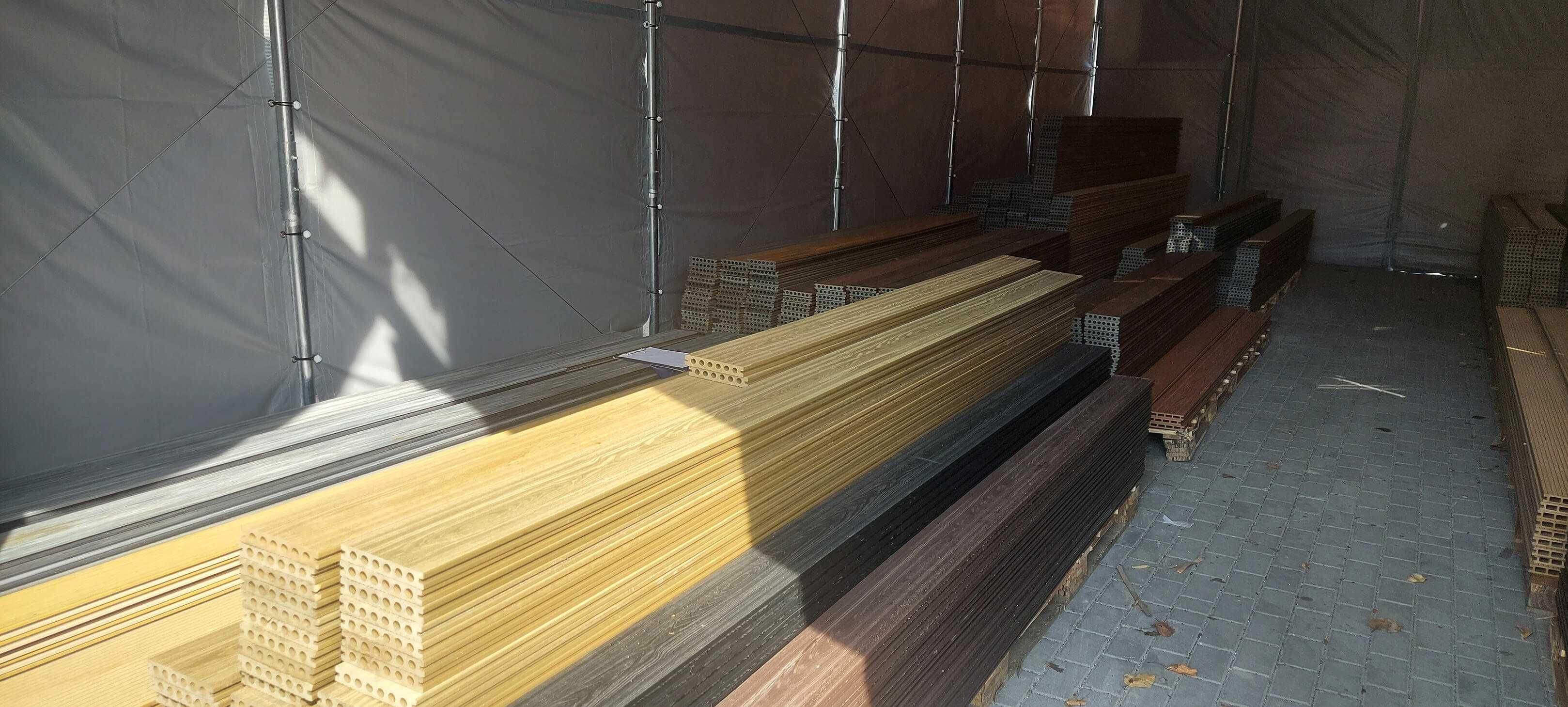 Deski Tarasowe Kompozytowe | deseń drewna 3D, 2 Gatunek, różne kolory