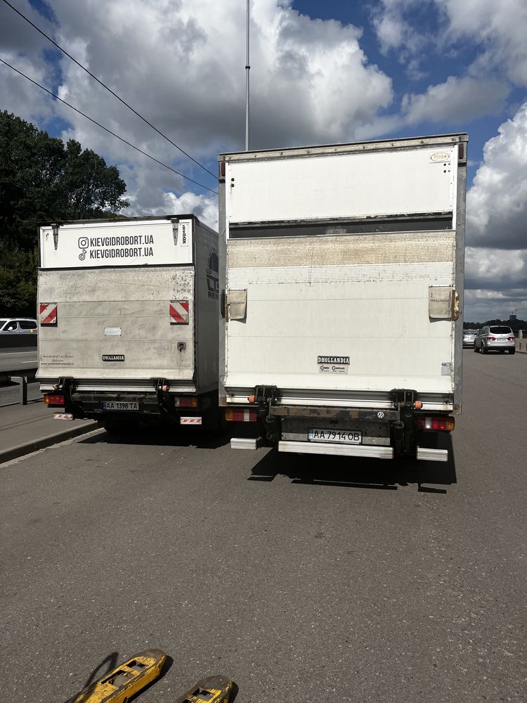 Вантажоперевезення автомобілями з гідробортом та роклою (гідроліфтом)