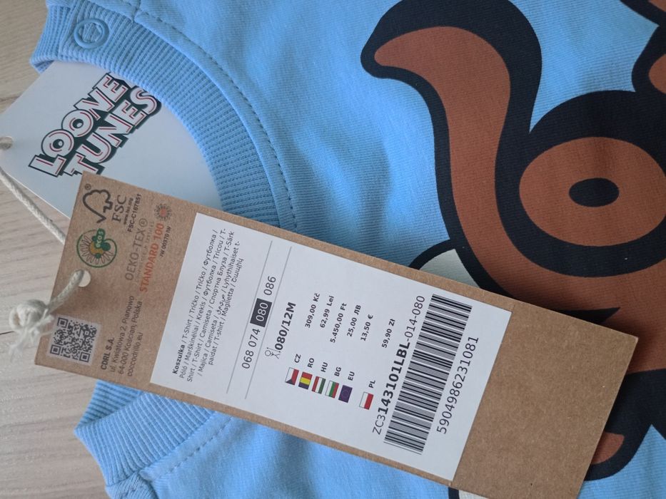 Bluzka cocodrillo rozm 80