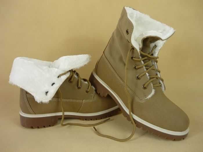 BUTY zimowe OCIEPLANE V&T camel rozmiar 45