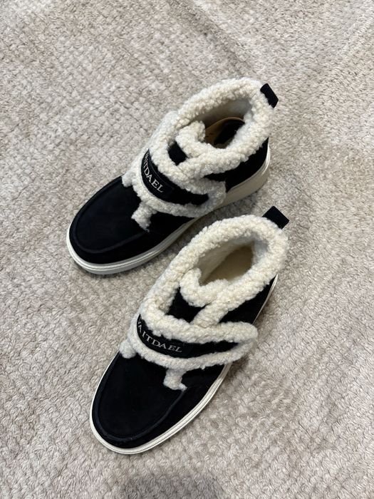 Зимові черевики жіночі натуральна замша платформа липучці 36 37 39 40