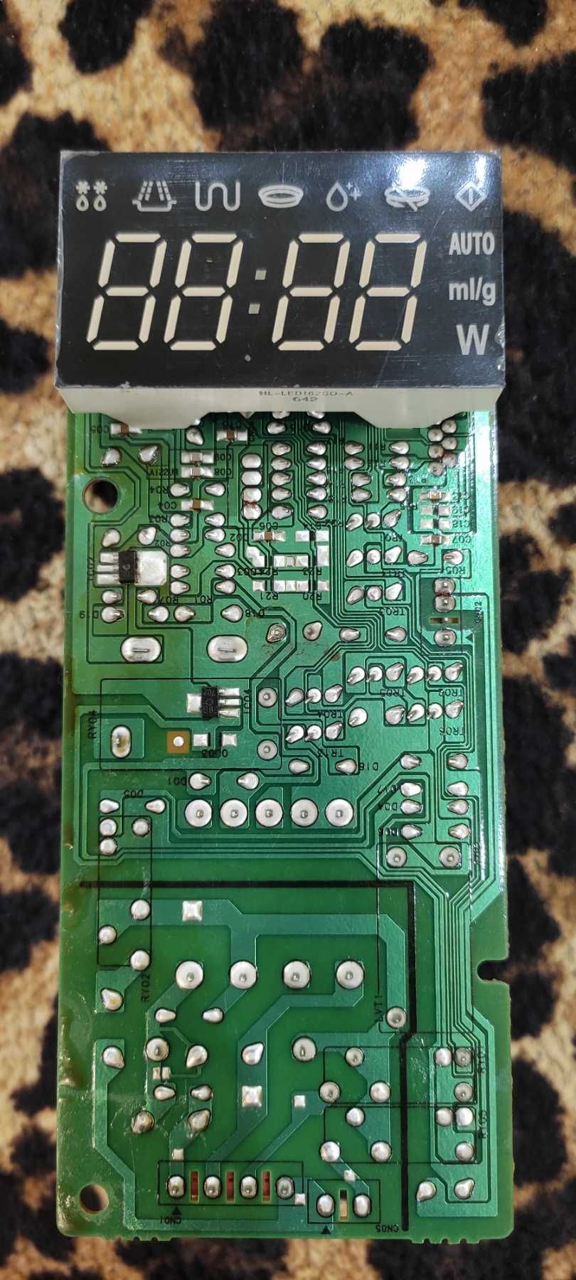 Плата управления микроволновки Samsung GE87LR, наклейка RCS-D2LED3-41
