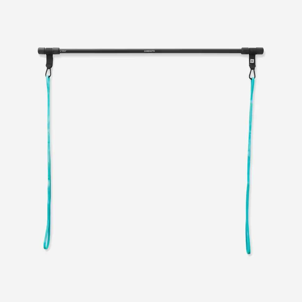 Barra Reforço Musculação + 2 Elásticos 15 kg - Decathlon - COMO NOVO