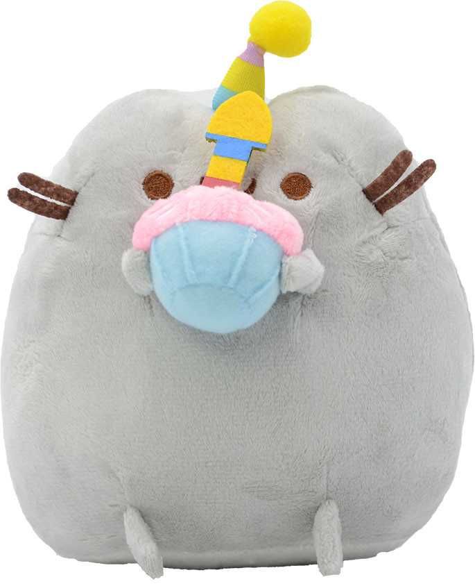 Мягкая игрушка Пушин Pusheen с кексом в лапках 15 см