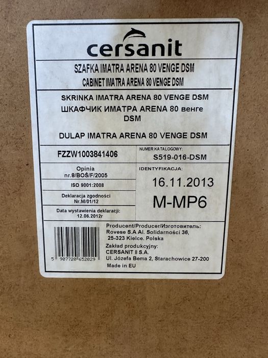 Szafka łazienkowa z umywalką