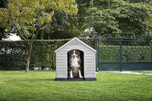 NOVO - Casota de cão para jardim 95x99x99cm