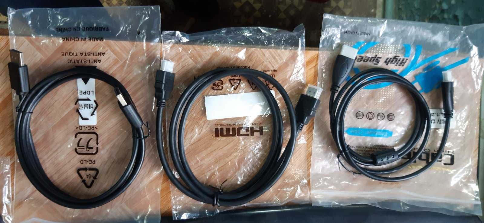 HDMI кабель 1.2 м 111 грн DISPLAY PORT 1.45 м 211 грн