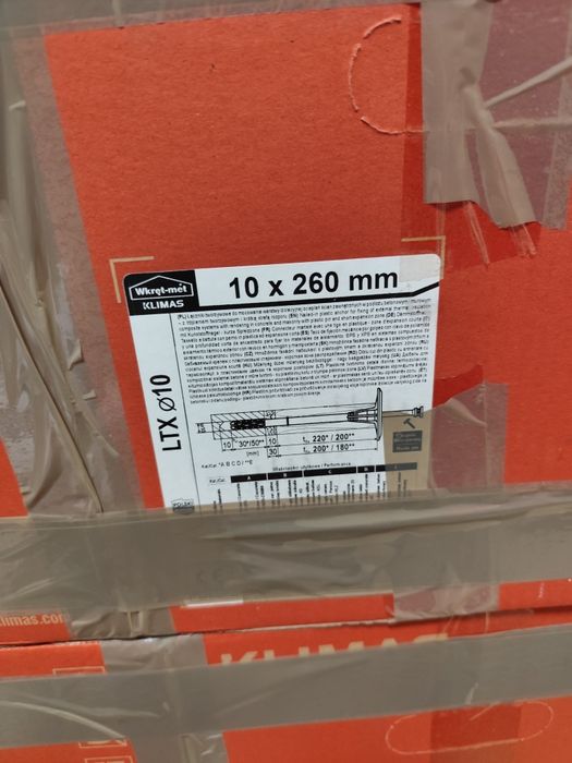 Kołki elewacyjne 10 x 260