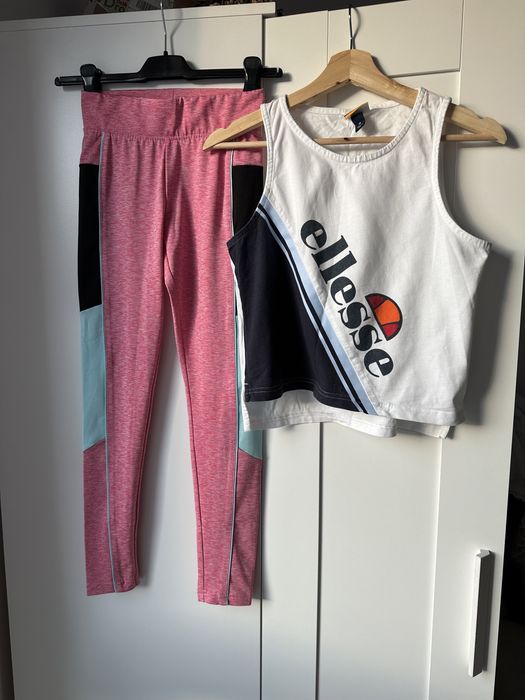 Zestaw ubrań dla dziewczyny legginsy + bluzka Ellesse
