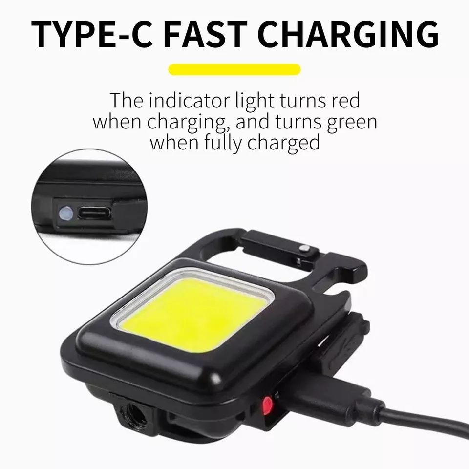 Latarka mini COB LED AKU