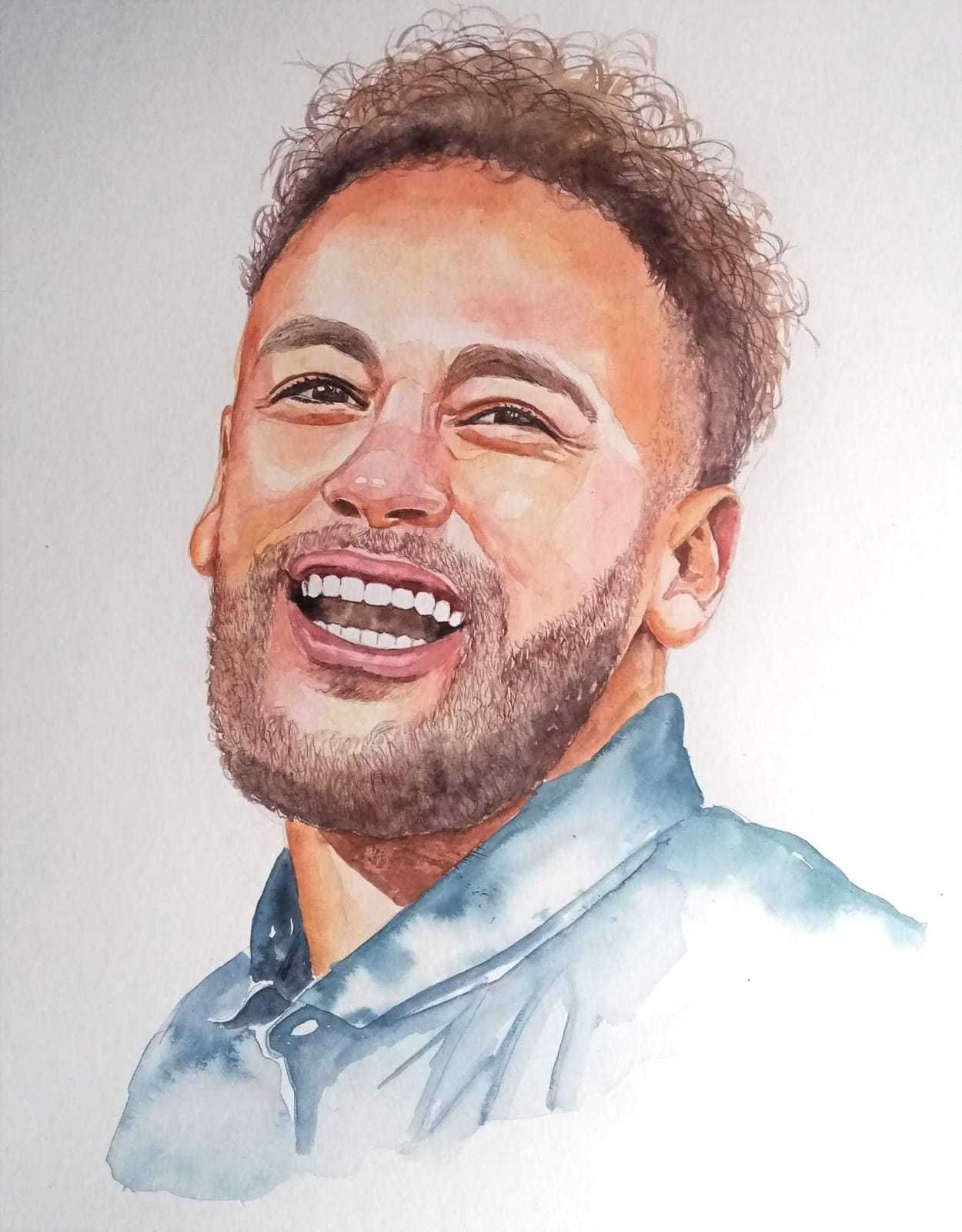 Desenhos e pinturas de retratos artísticos