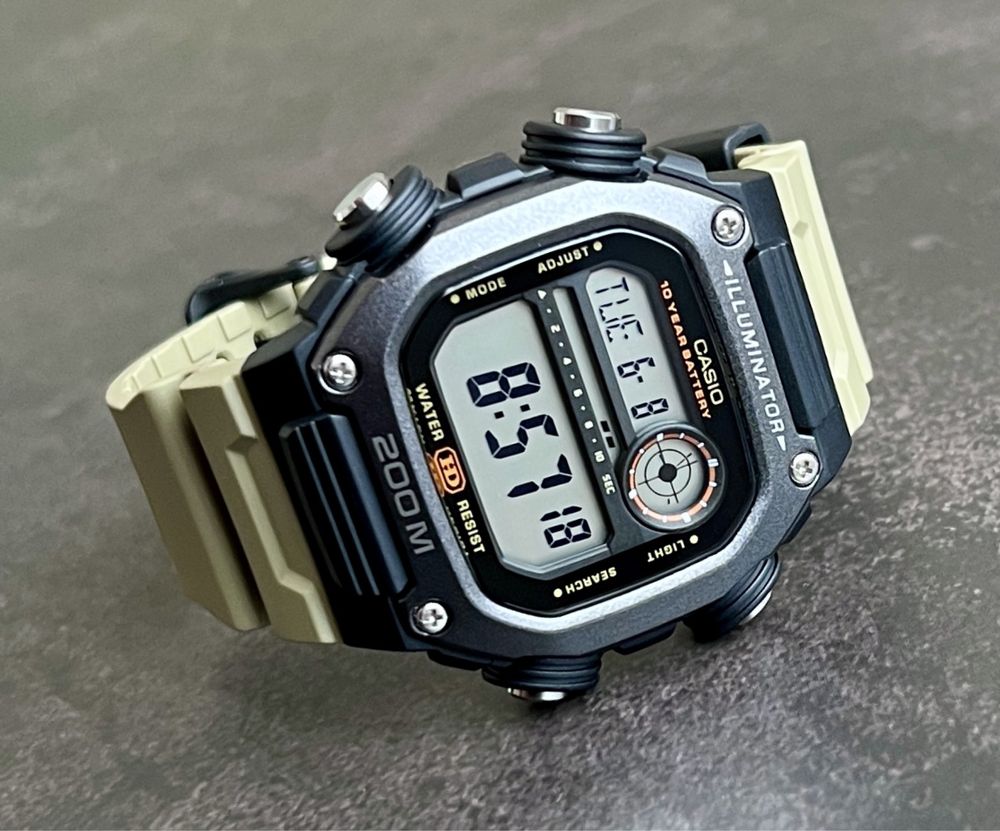 Годинник Casio DW-291HX-5A новий оригінал мінеральне скло 20 ATM