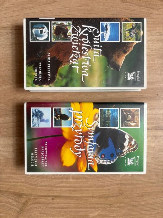 Kasety video -Suita Królestwa zwierząt,dzika przyroda Oraz Symfonia pr