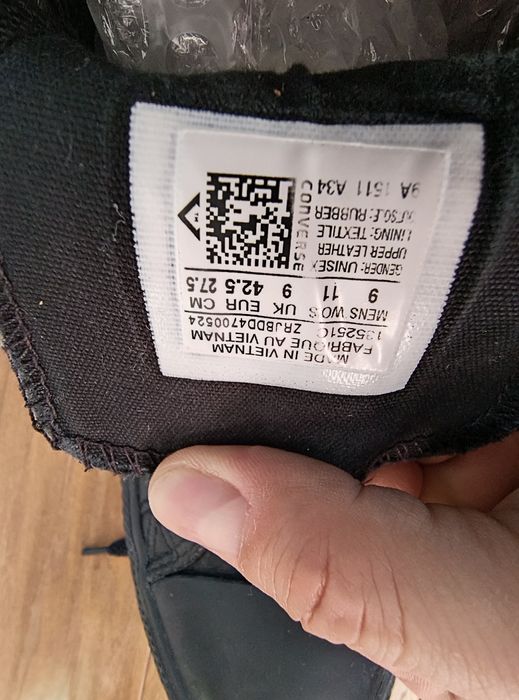 Skórzane trampki Converse 42,5