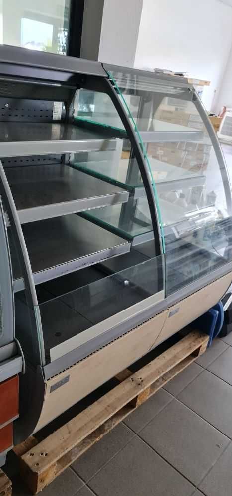 Witryna chłodnicza cukiernicza plus regał JBG2 lada 121cm