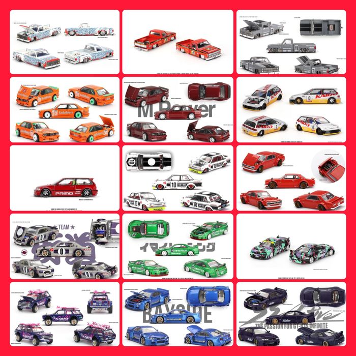 Моделі KAIDO HOUSE Nissan, Datsun, Skyline, Chevrolet, в масштабі 1:64