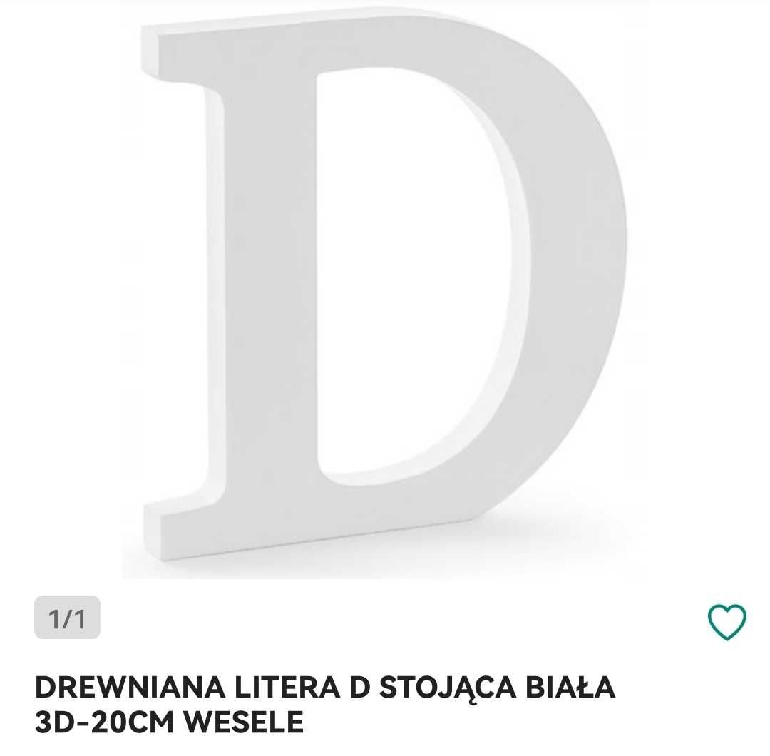 Drewniane litery D&J