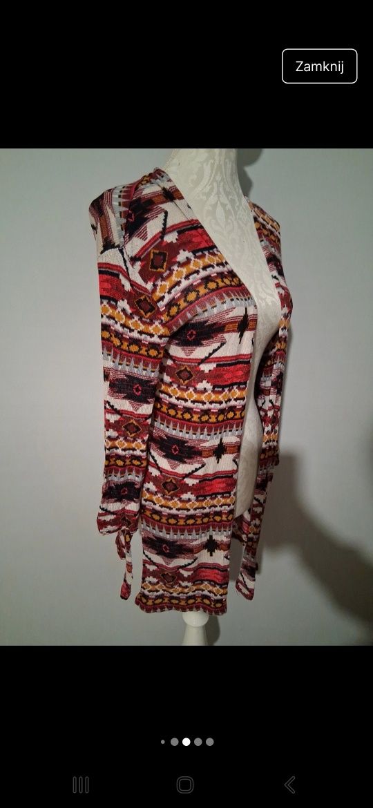 Sweterek narzutka xs h&M z wiskozy