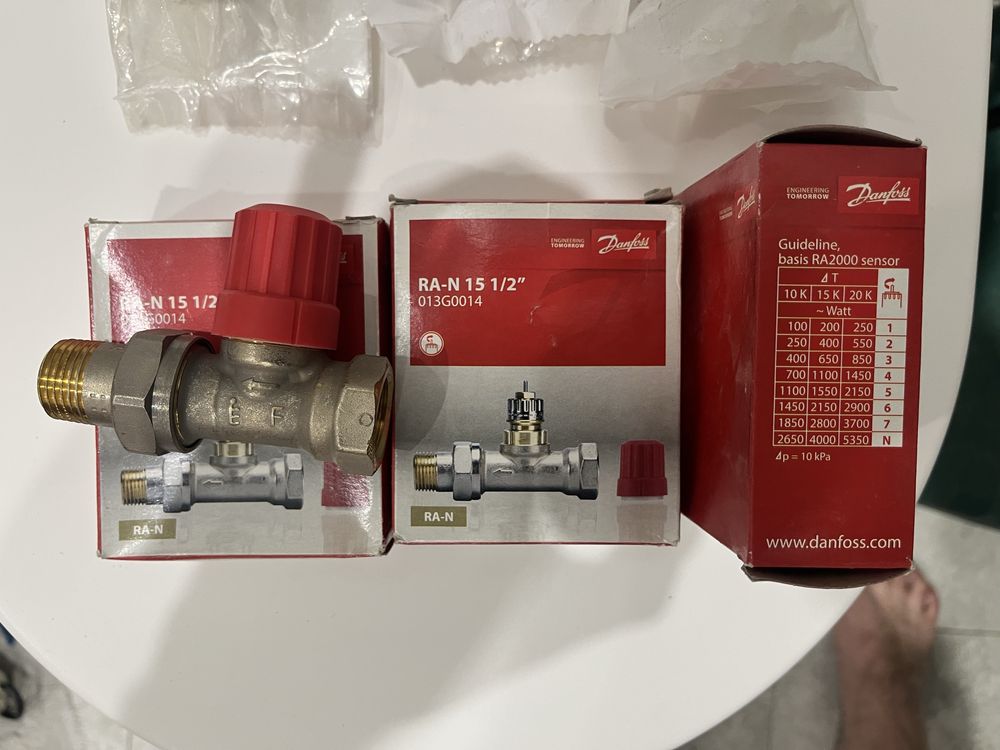 Клапан термостат кран danfoss на радіатор прямий RA-N 15 1/2 013G0014