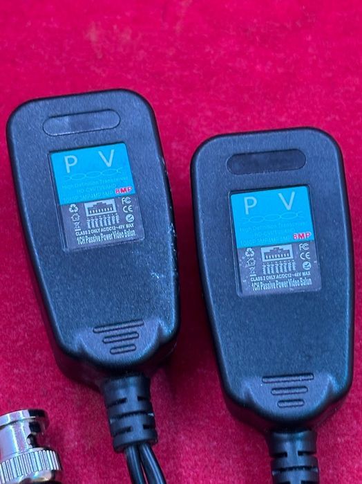 para pasywnych transceiverów cctv bnc video balun zasilający
