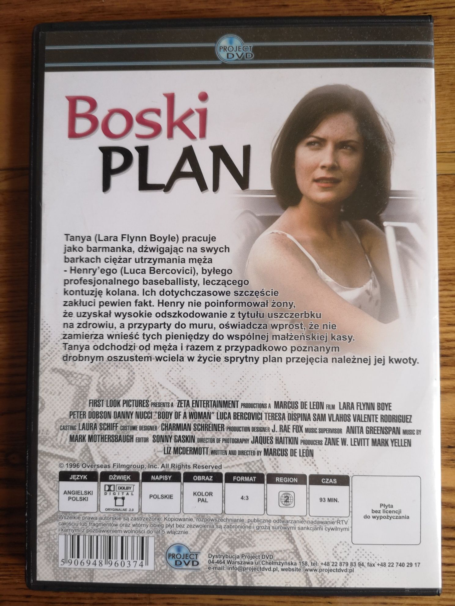 Płyta DVD: Boski plan - Lara Flynn Boyle