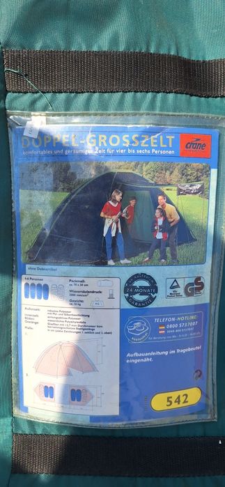 Namiot duzy-nowy 6osobowy.