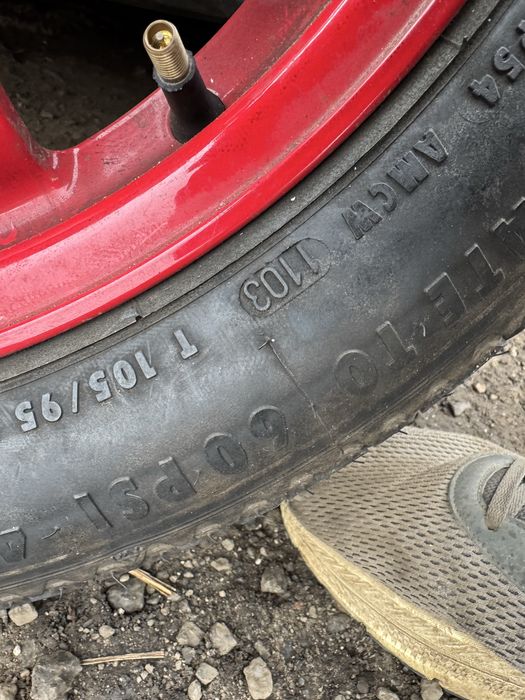 Porsche Boxster koło dojazdowe 105/95 R17, 5x130