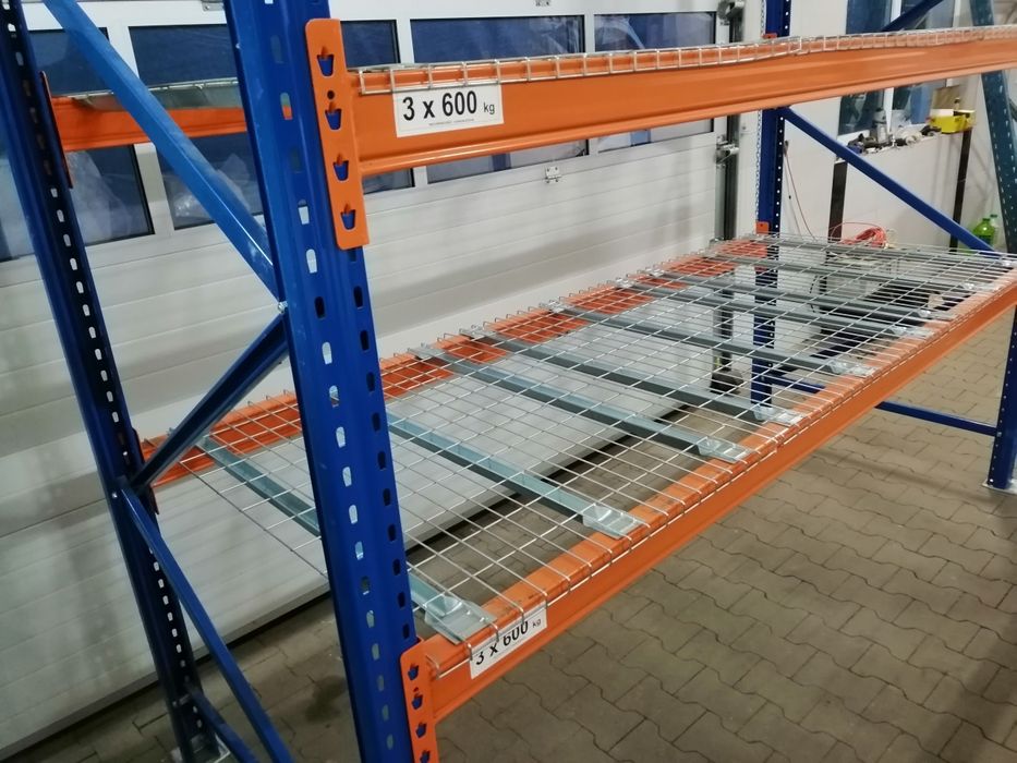 Regały magazynowe półkowe paletowe siatka przemysłowe