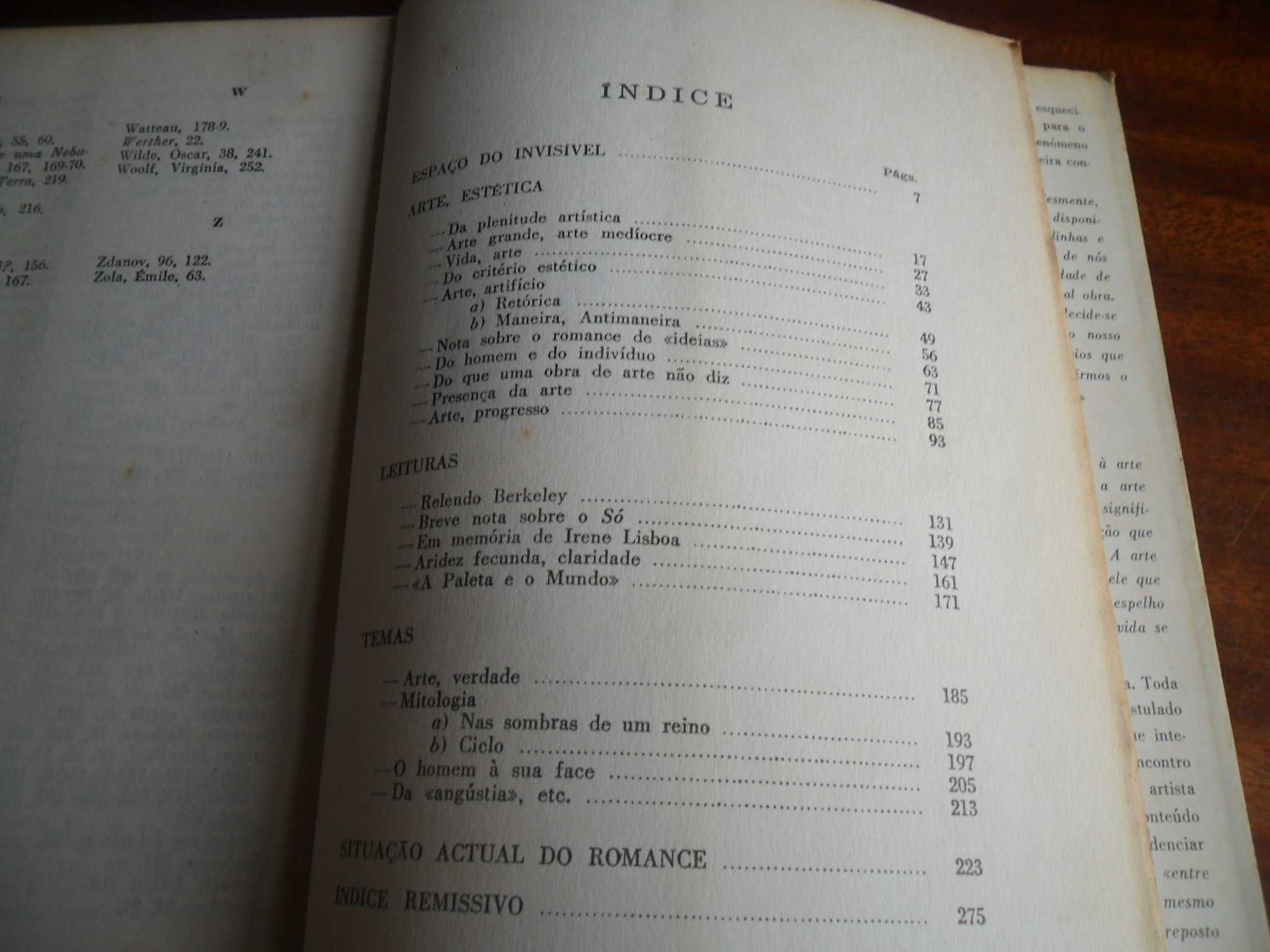 "Espaço do Invisível" Ensaios I de Vergílio Ferreira - 1ª Edição 1965