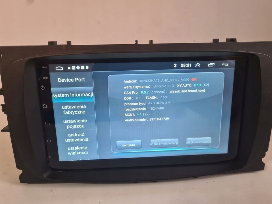 Radio android 11 ford focus mk2 c-max s-max kuga transit fiesta navi