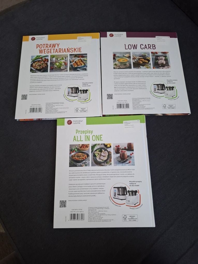 Książki z przepisami do Monsieur Cuisine