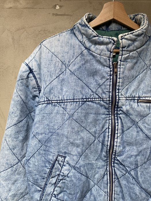 Marmurkowa jeansowa kurtka vintage unikat