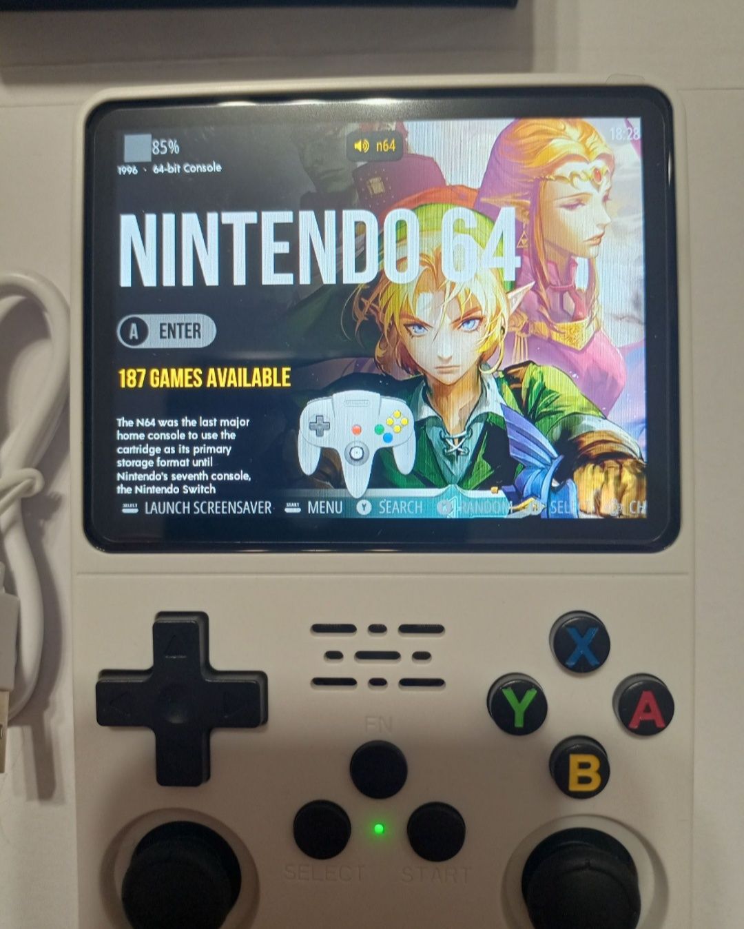 Konsola R36S ArkOS 2.0 oryginał nie emuelec 64Gb 15634 gier PSX NES