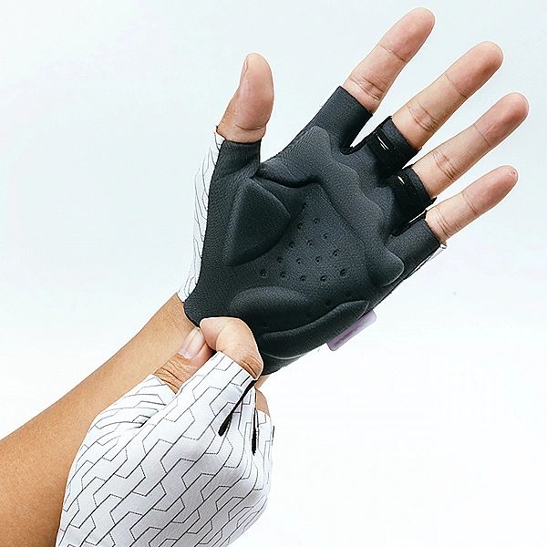 Rękawiczki kolarskie Rockbros MTB rozmiar: XL - biało-czarne