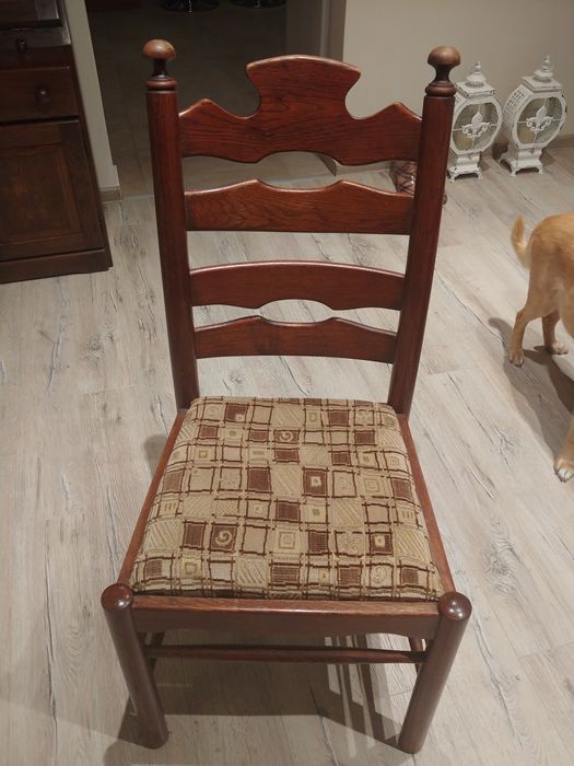 Krzesło dębowe lite drewno Holenderskie