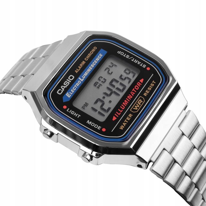 Zegarek Męski Casio Vintage Retro Klasyk A168wa-1w +box
