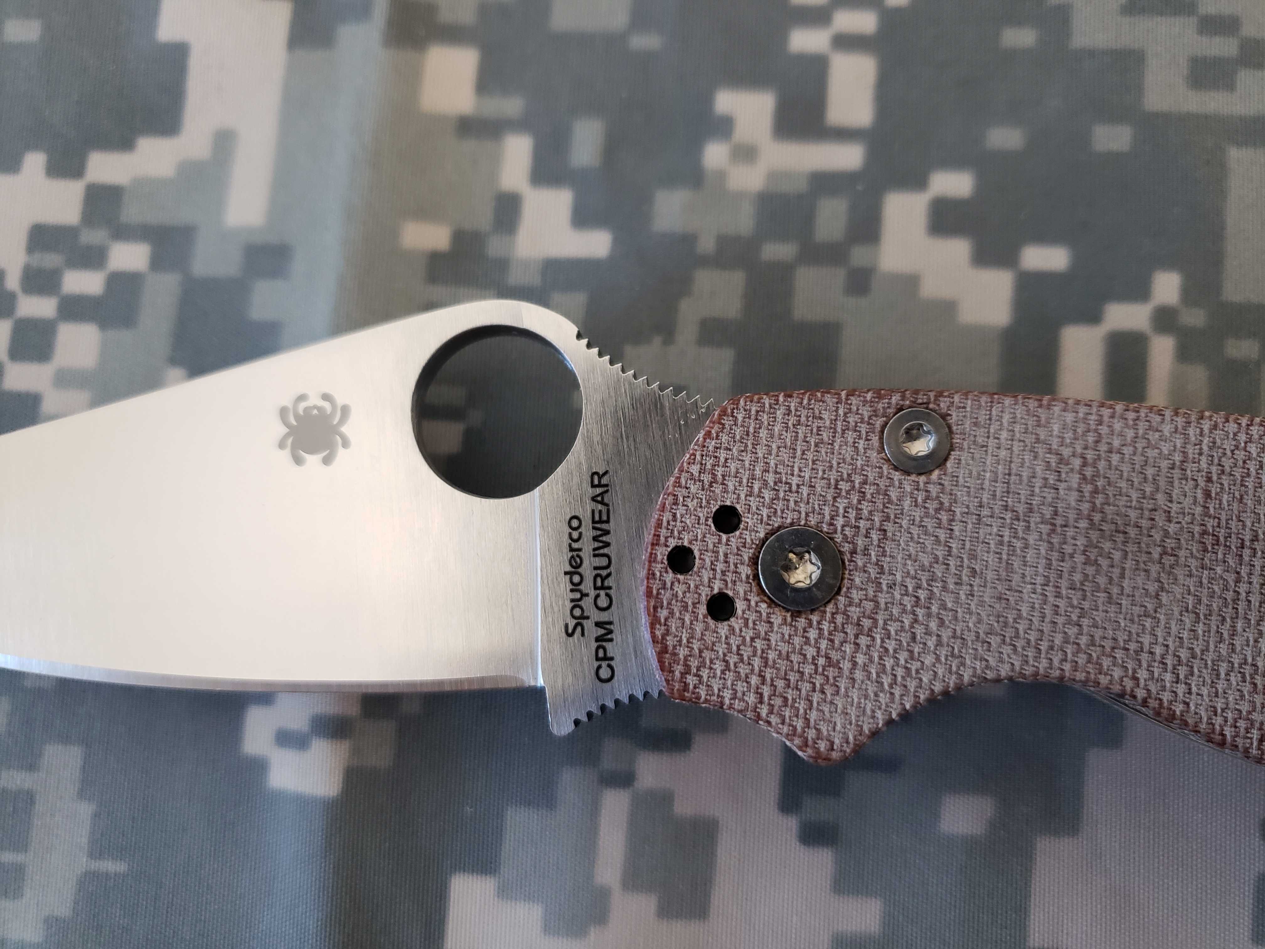 USA Нож Складной Spyderco PARAMILITARY 2 MICARTA G10 Cruwear Карманный