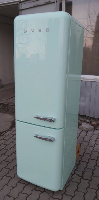 Ретро холодильник Смег Smeg FAB32RVN1 зеленый бирюзовый No Frost A++