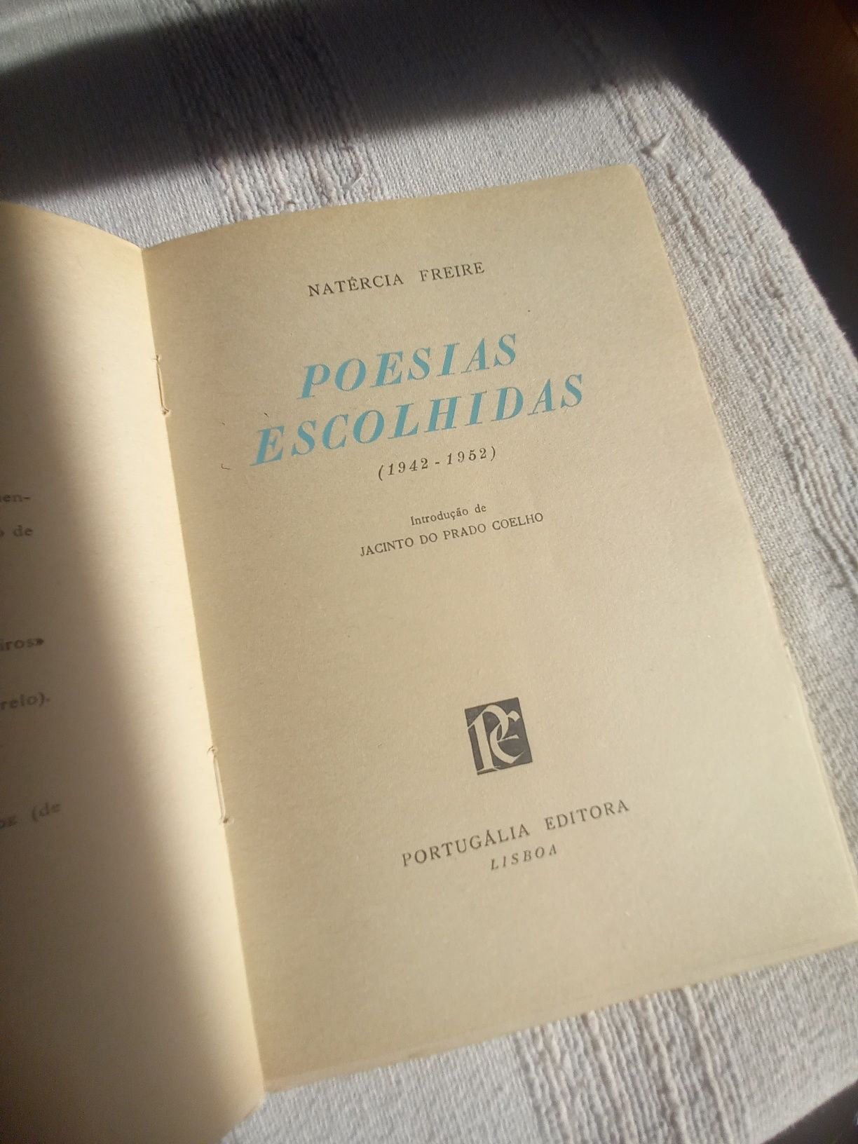 Poesias Escolhidas Natércia Freire primeira edição