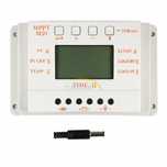 MPPT-Controlador carga e regulador de painel solar Lcd 20 A 12v/24v