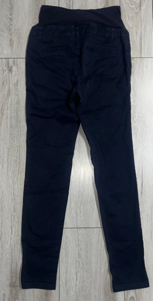 H&M Mama granatowe spodnie ciazowe roz S /36