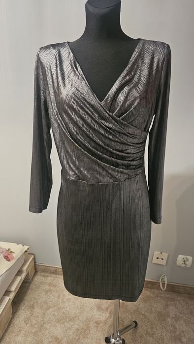 Sukienka srebrna Monari 38/40