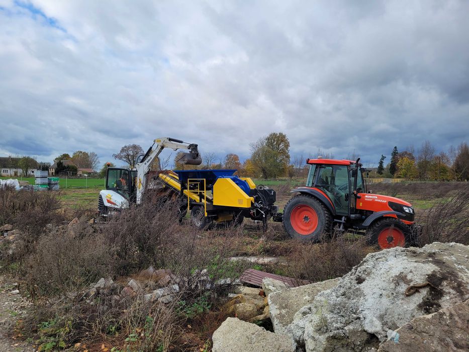 Usługi kruszarką szczękową, WYNAJEM KRUSZARKI SZCZĘKOWEJ