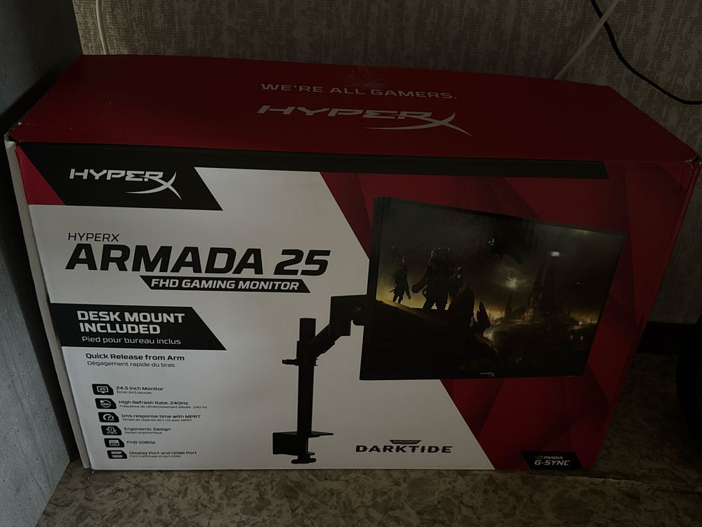 Срочно !!! Игровой монитор 240hz Hyperx armada 25