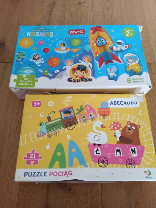 Zestaw puzzli dla najmłodszych, Abecadło, Alfabet + Kosmos