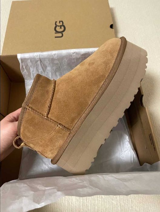 "Buty Trampki"UGG_Classic_Ultra_Mini_Platformie_Roz.37