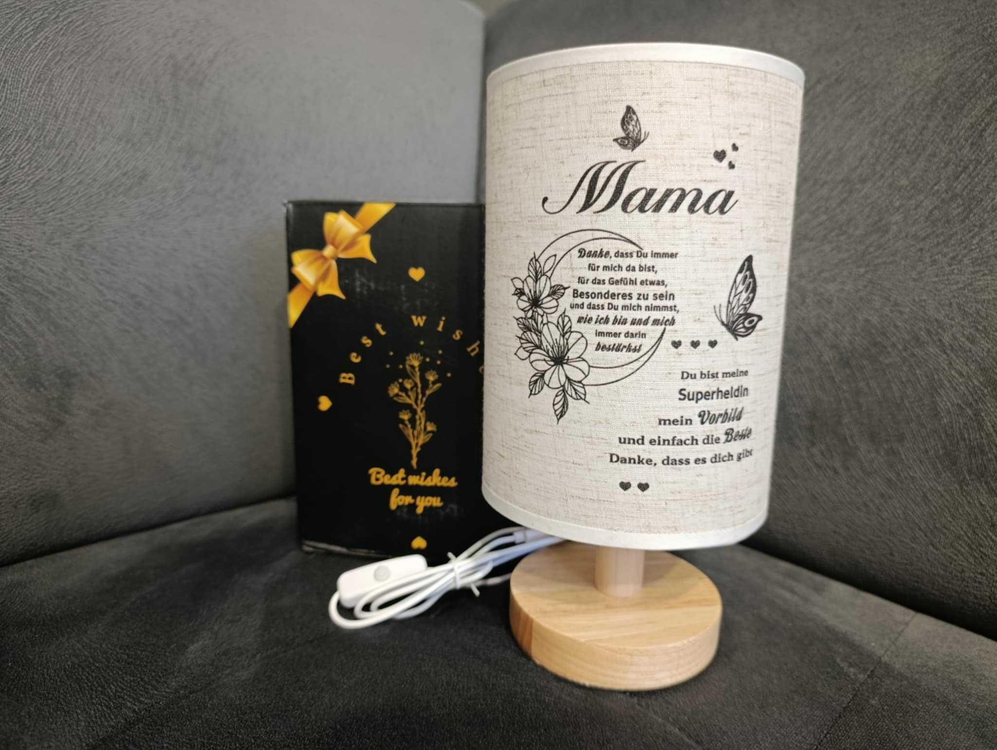Lampka nocna USB dla mamy podziękowanie