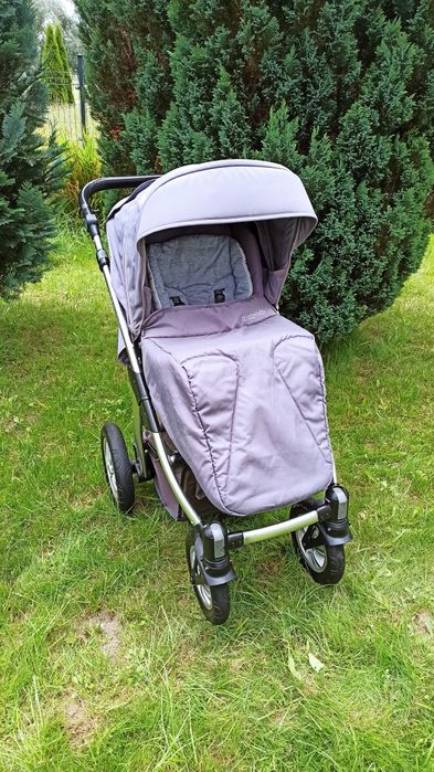 Wózek Baby Design Lupo Comfort Szary 2w1 i nosidło Cybex Aton 4