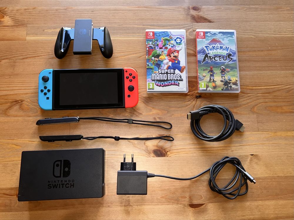 Nintendo Switch + 2 Jogos | Ótimo Estado