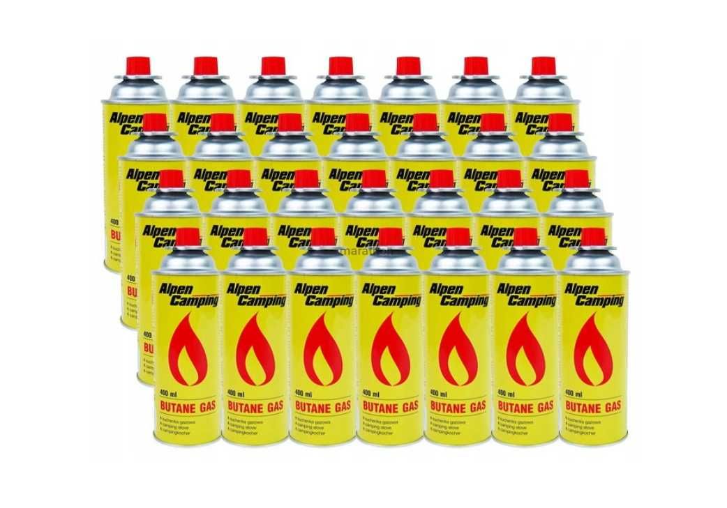 28x 400 ml KARTUSZE gazowe do kuchenki gaz karton turystyczna